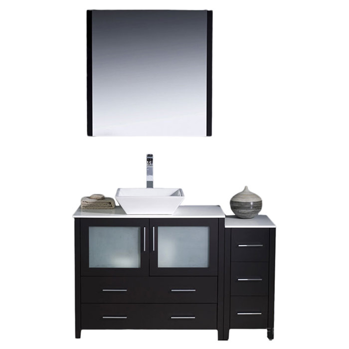 Fresca Torino 48" Single Modern Bathroom Vanity Set with Mirror