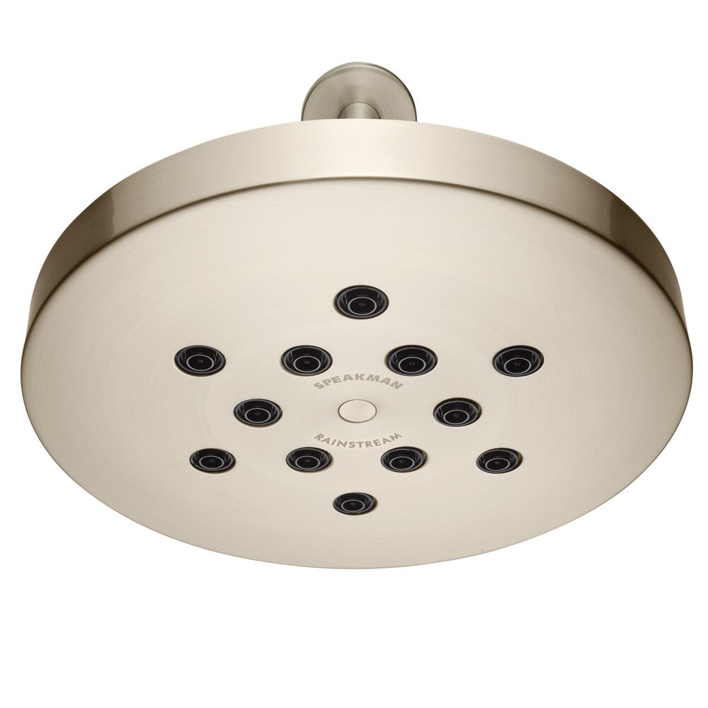 Speakman Rainstream 2.5 GPM Rain Shower Head & Reviews | Wayfair  Speakman Rainstream 2.5 GPM Rain Shower Head